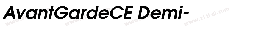 AvantGardeCE Demi字体转换